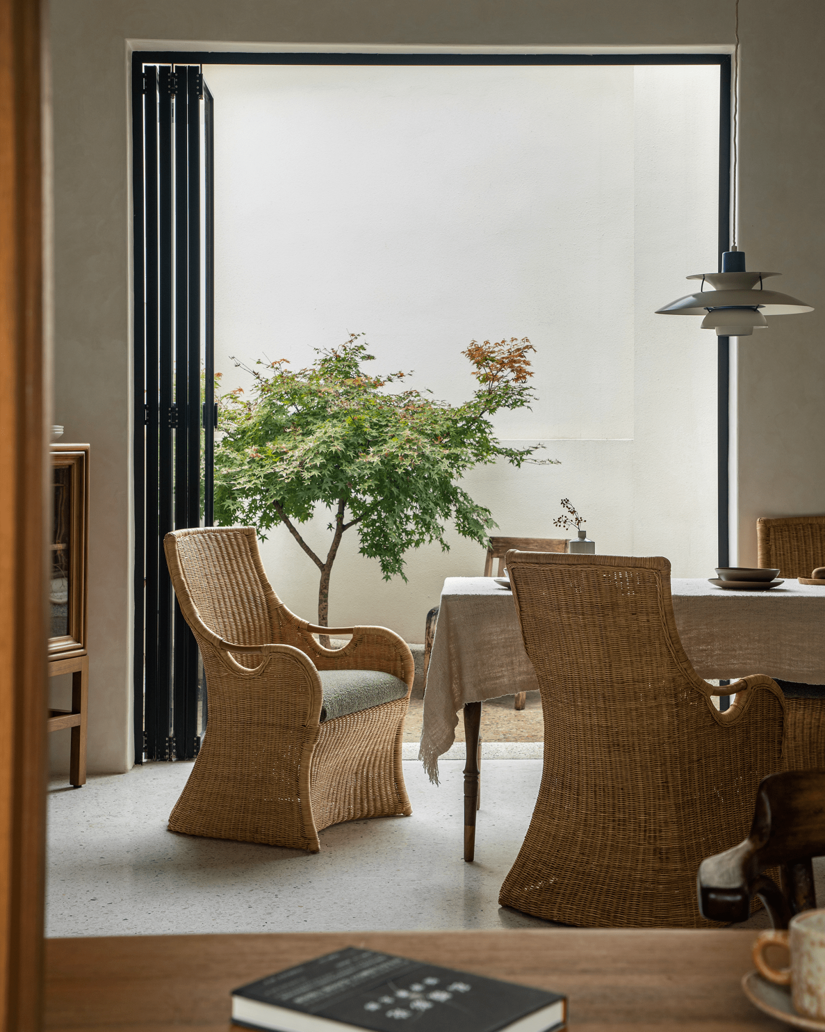 Chaise Ballerin en rotin