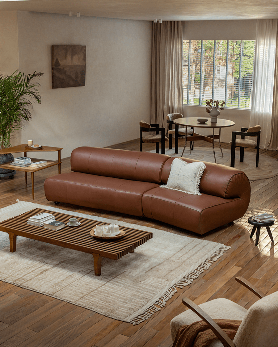 Canapé en cuir Nappa Wave