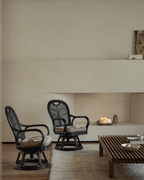 Fauteuil pivotant Ray Mini en rotin