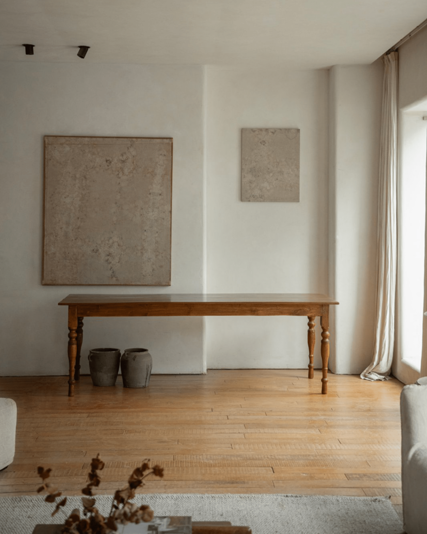 Tables vintage indonésiennes en bois de teck