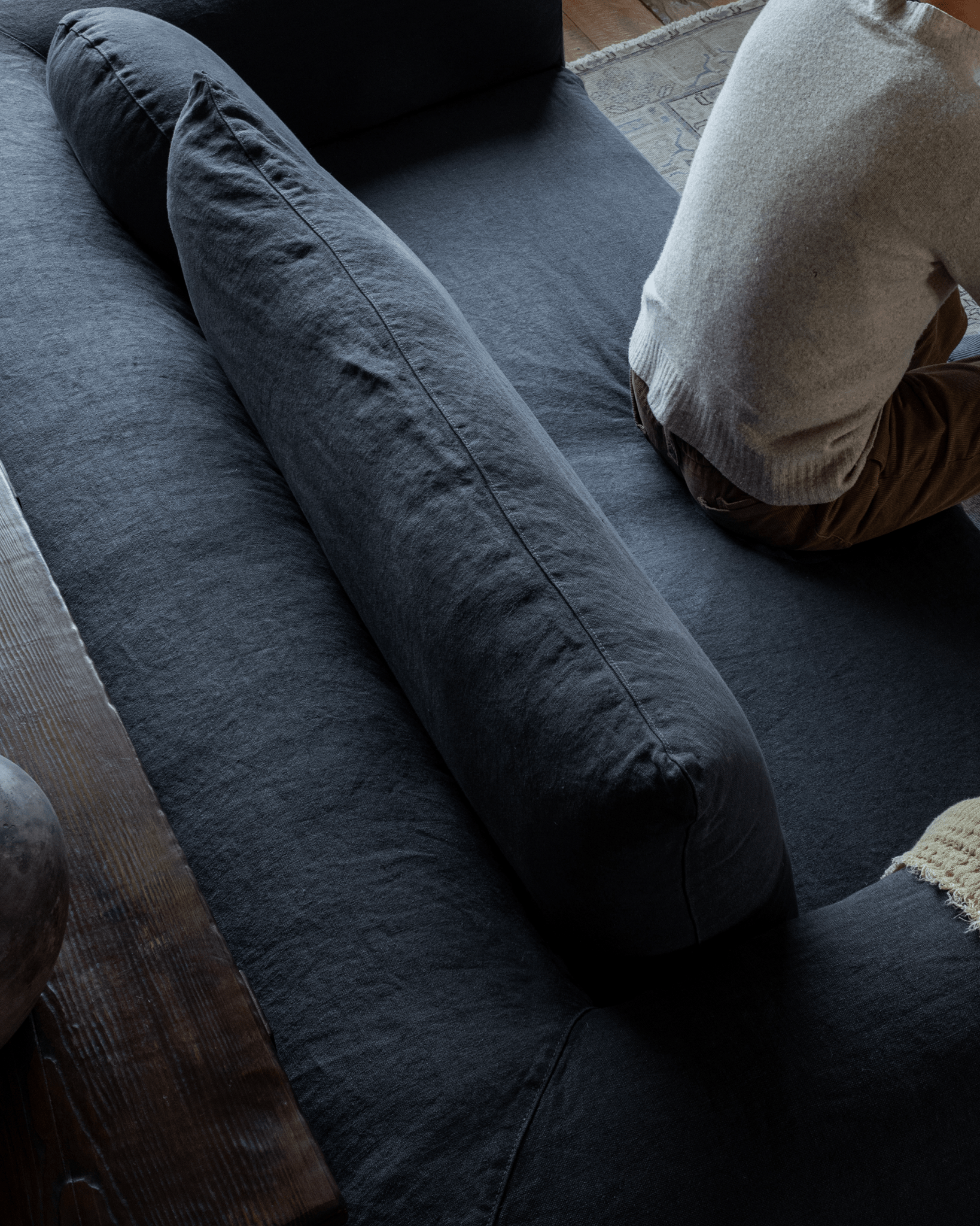 Canapé Domu à housse naturelle