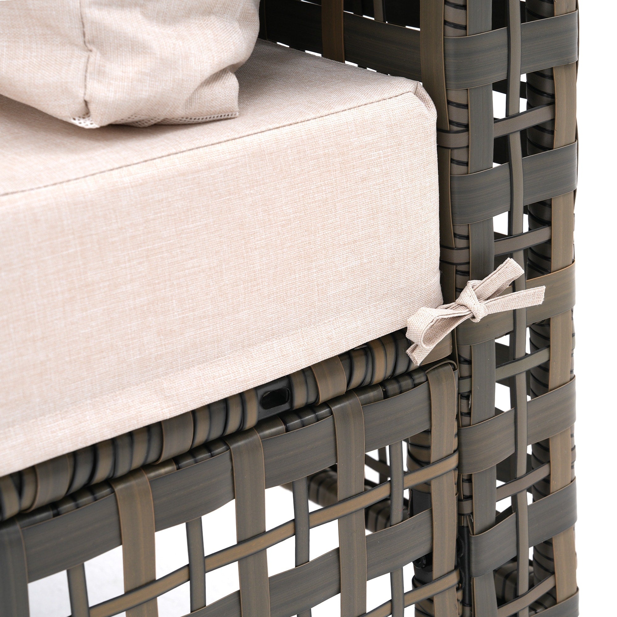 Ensemble de sièges d'extérieur sectionnels pour 6 personnes avec coussins