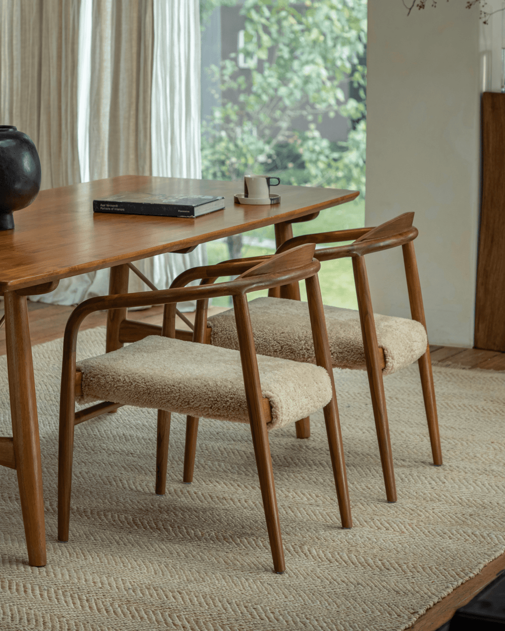 Fauteuil en peau de mouton Crescent