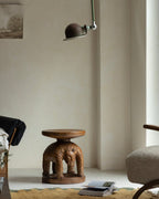 Table d'appoint sculpturale tribale