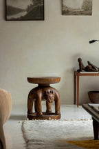 Table d'appoint sculpturale tribale