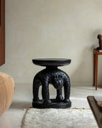 Table d'appoint sculpturale tribale