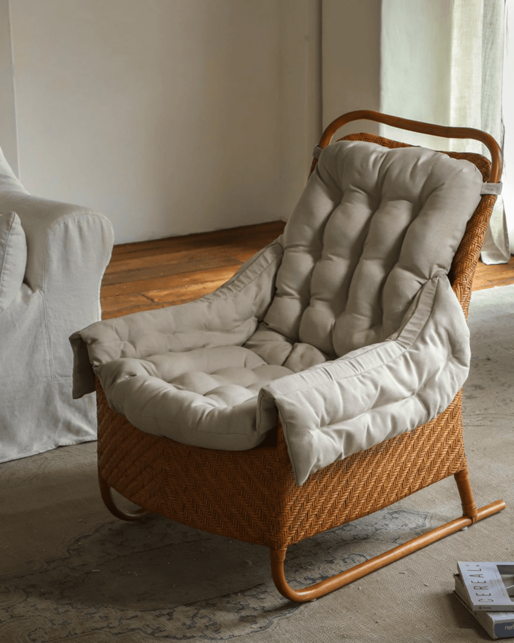 Fauteuil lounge en rotin Sled