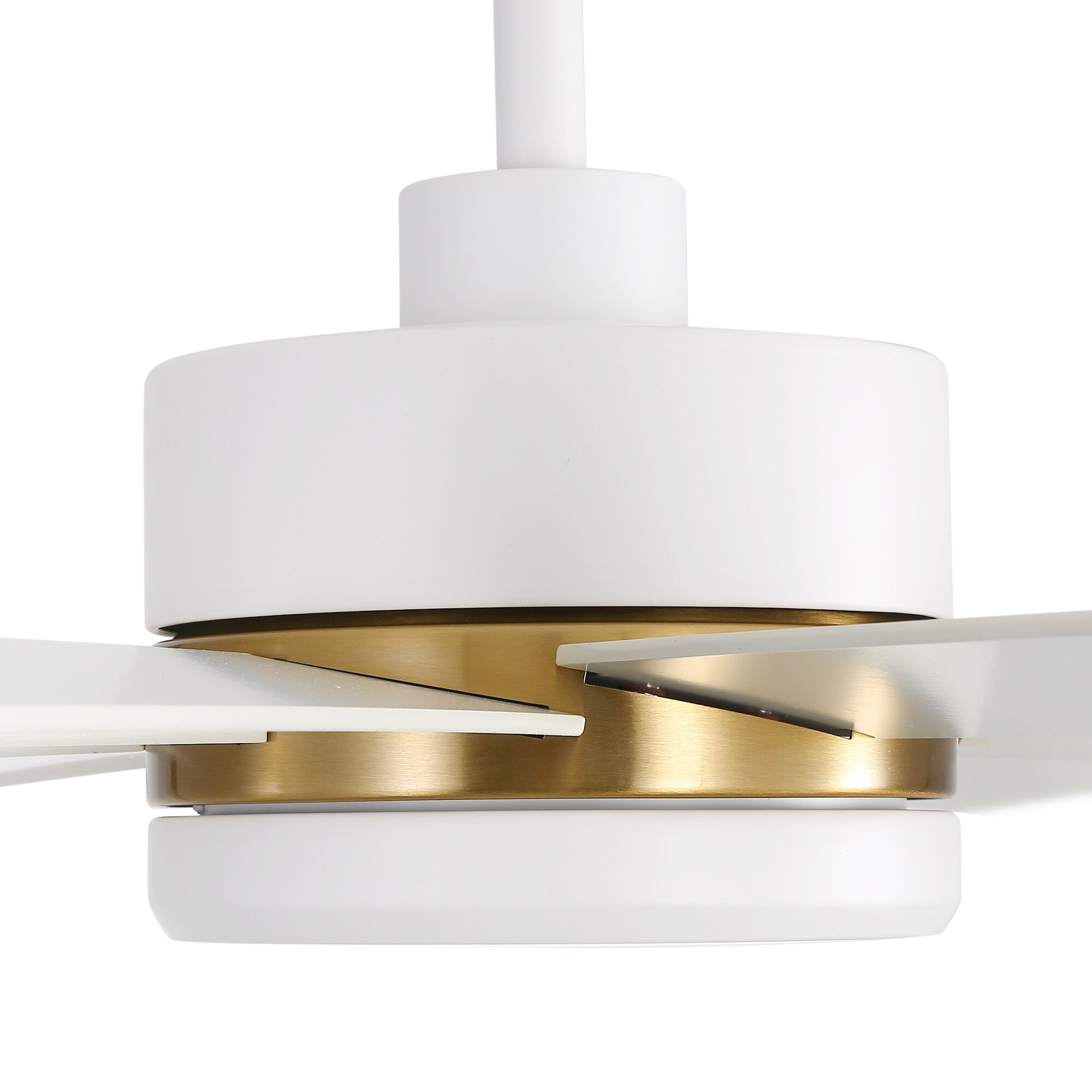 Ventilateur de plafond LED noir à 8 pales de 65 pouces avec éclairage et télécommande