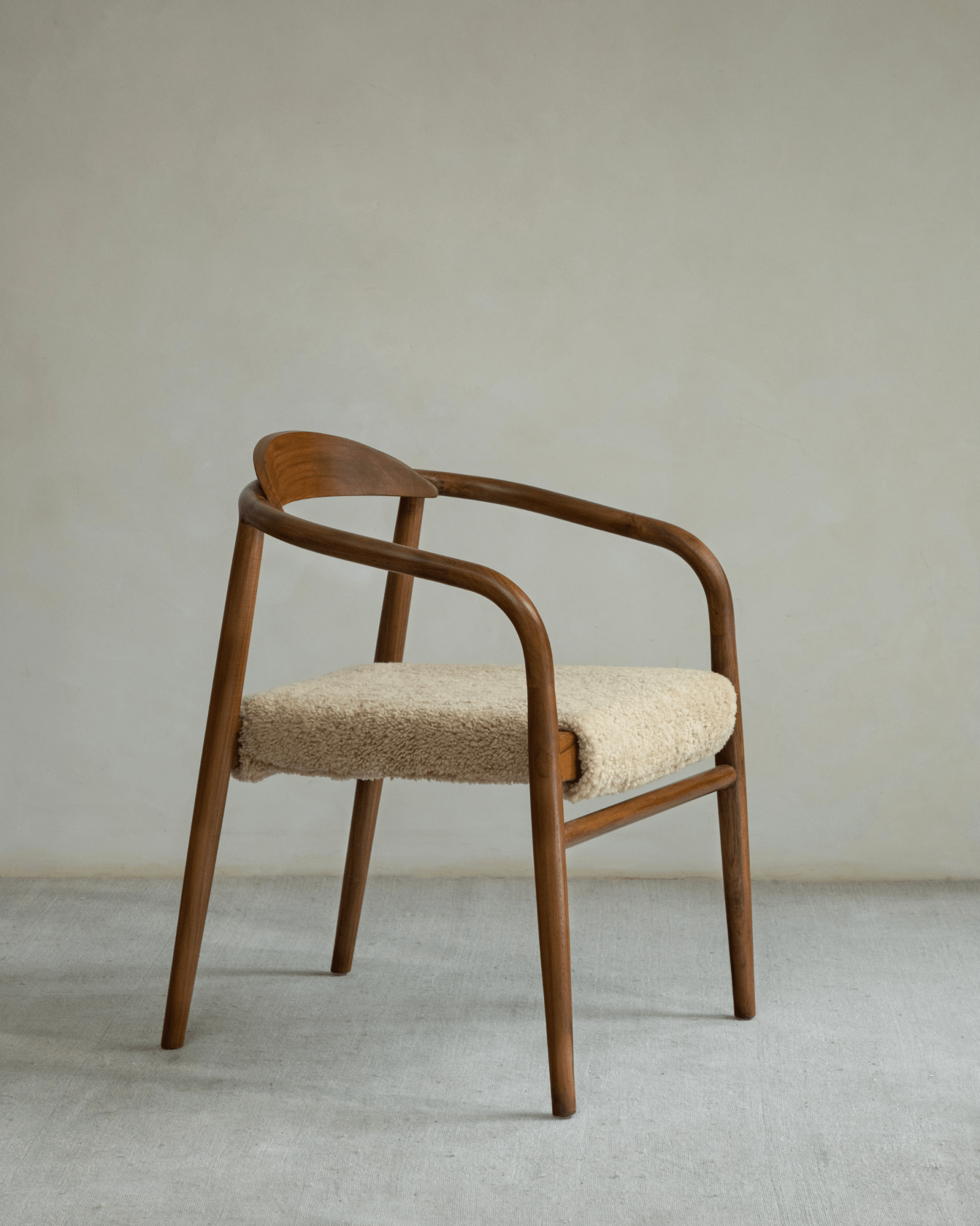 Fauteuil en peau de mouton Crescent
