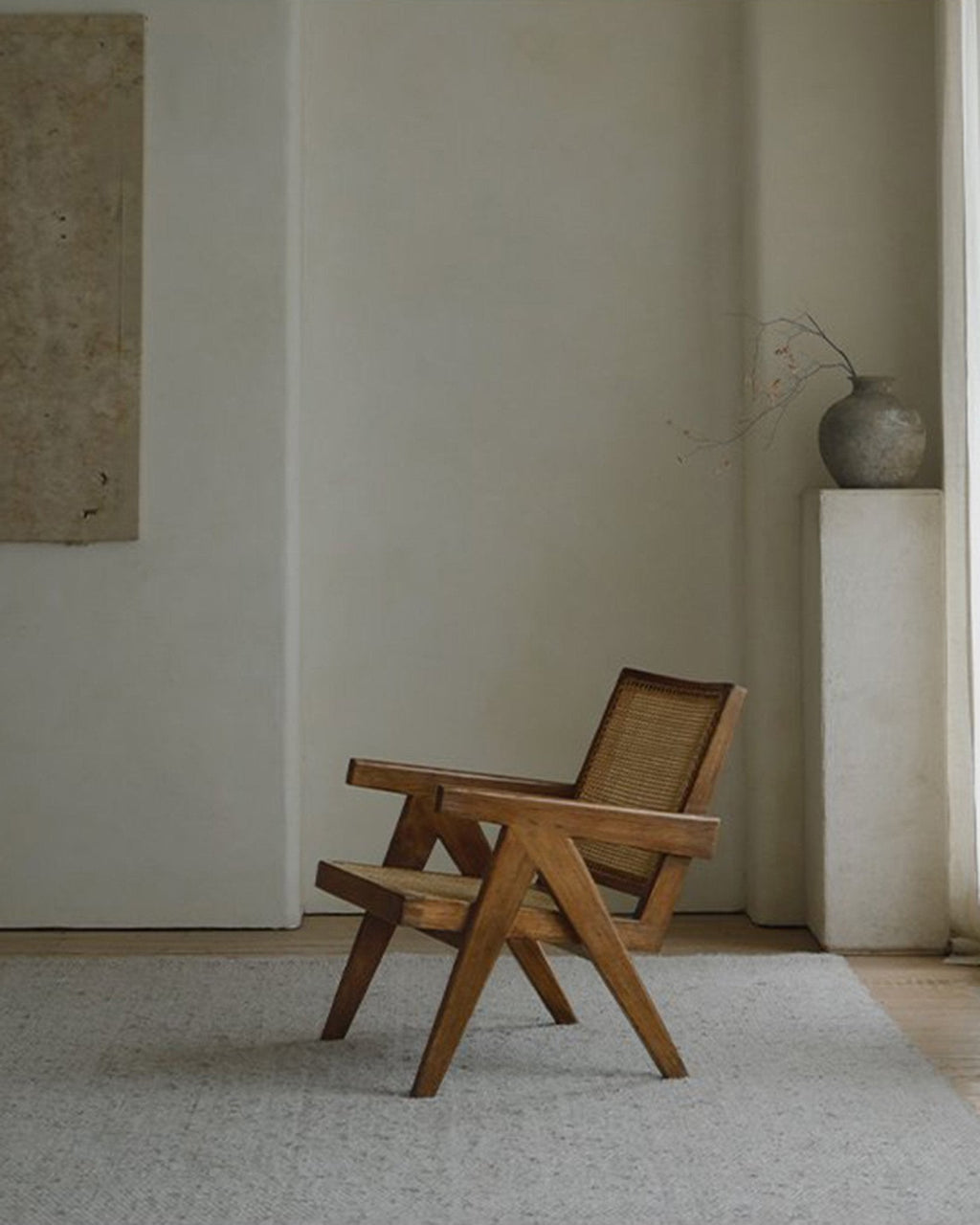 Fauteuil Chandigarh avec accoudoirs