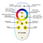Lampadaire arqué à intensité variable à 69 LED - RGBW - N/A
