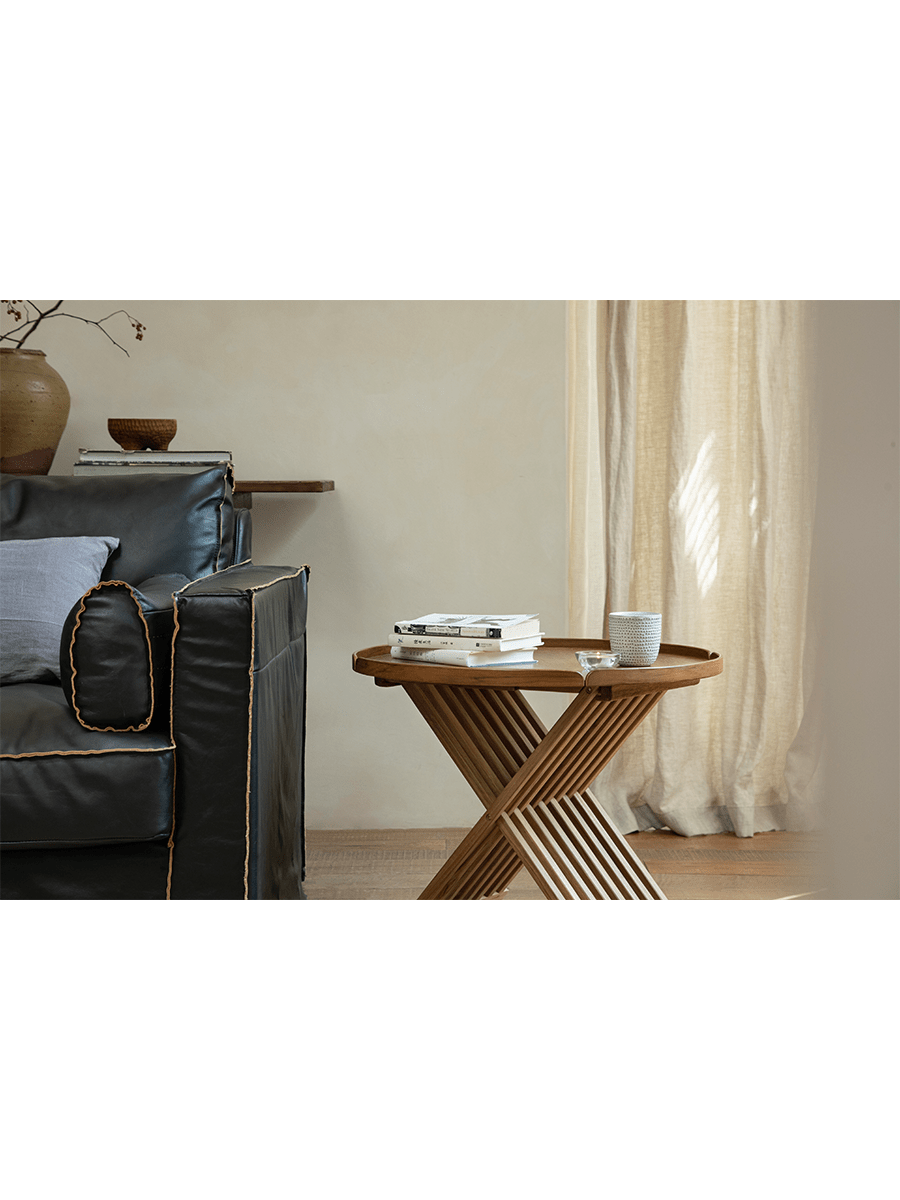 Table basse pliante avec plateau