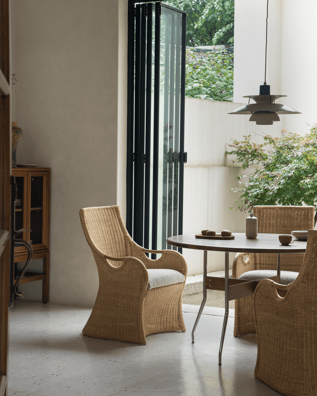 Chaise Ballerin en rotin