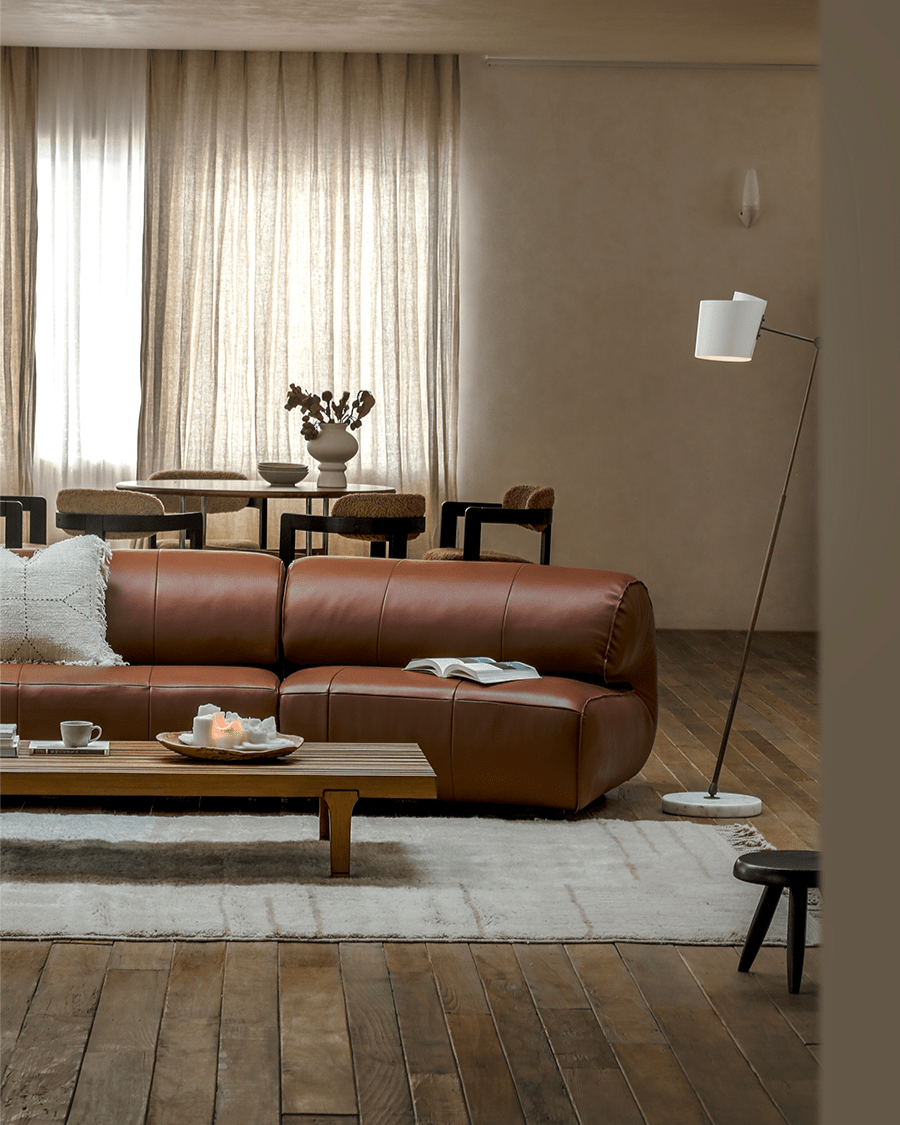 Canapé en cuir Nappa Wave