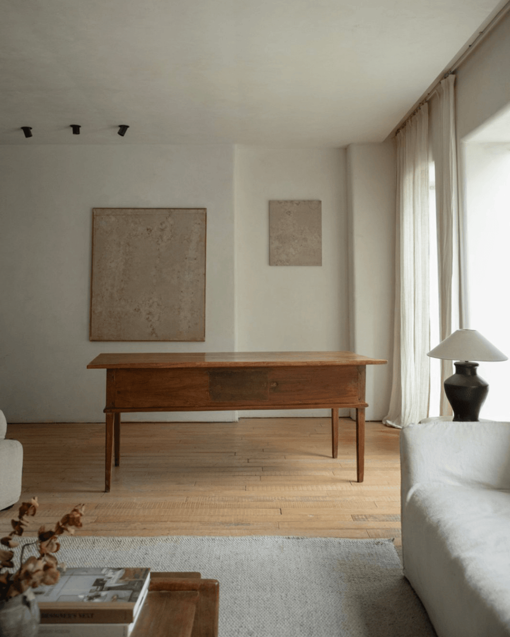 Tables vintage indonésiennes en bois de teck