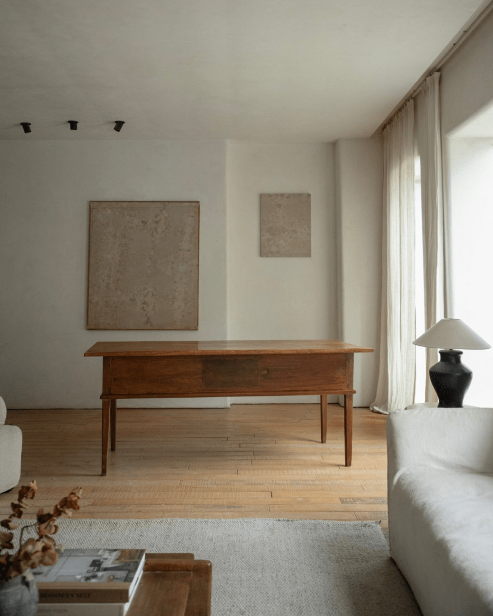 Tables vintage indonésiennes en bois de teck