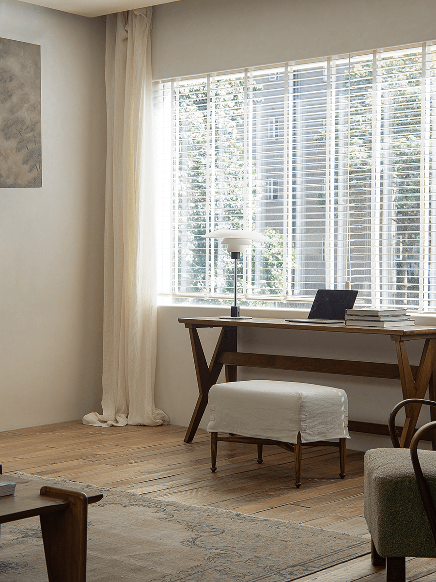 Tabouret à housse Crabby