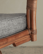 Chaise pivotante en rotin Gakusha