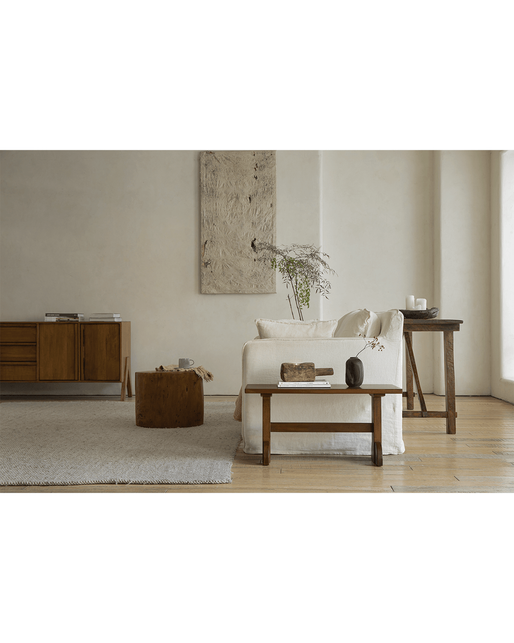 Table d'appoint en forme de sabot