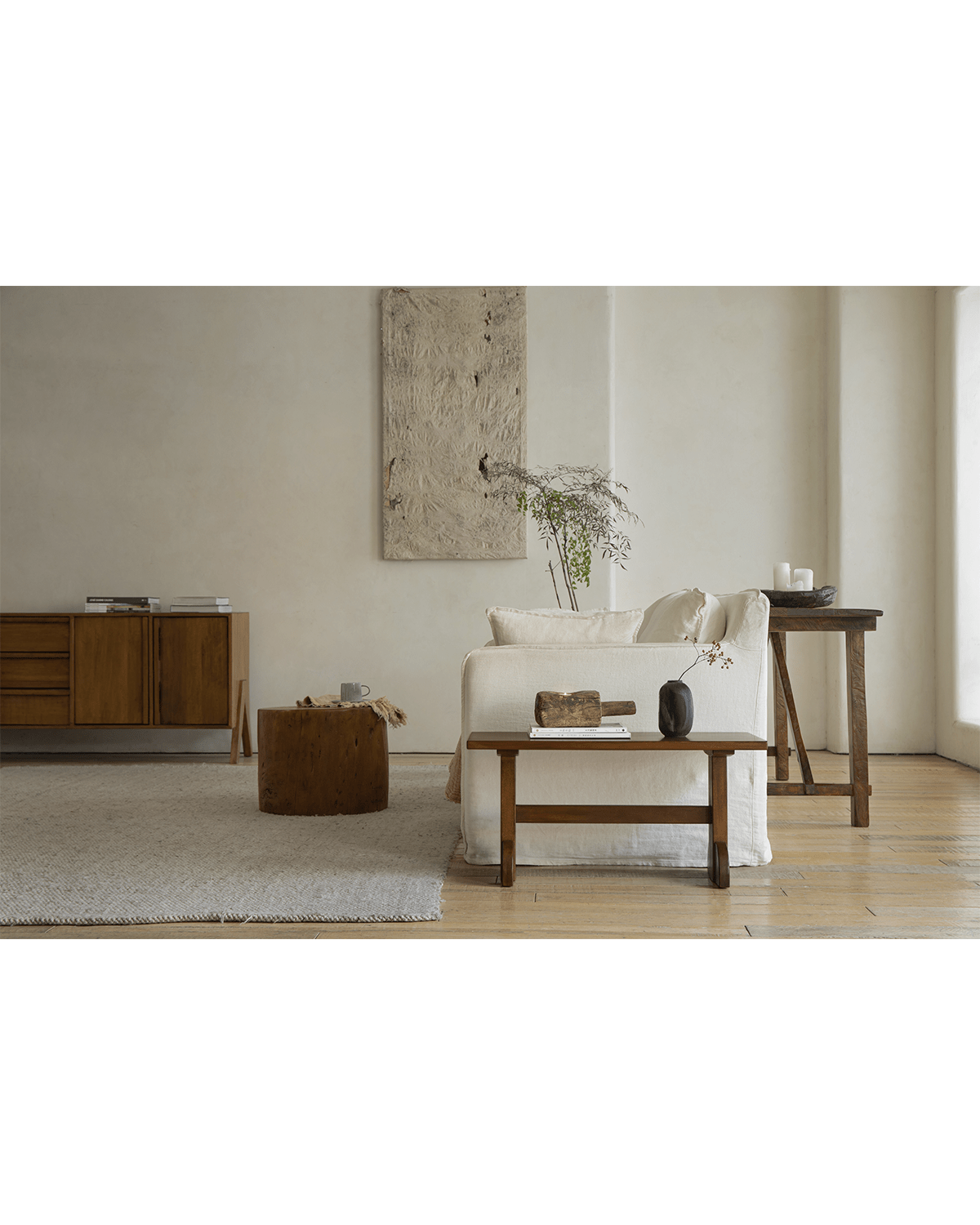 Table d'appoint en forme de sabot