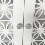 Meuble TV décoratif rustique à motif floral de 70 po pouvant accueillir jusqu'à 80 téléviseurs