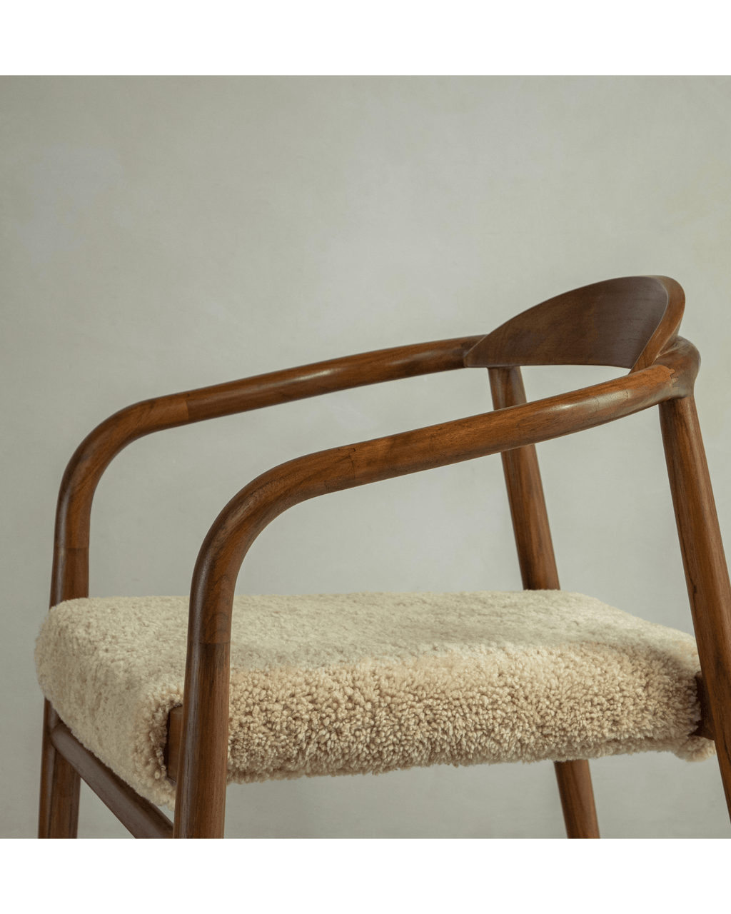 Fauteuil en peau de mouton Crescent