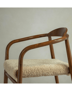 Fauteuil en peau de mouton Crescent
