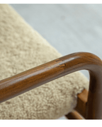 Fauteuil en peau de mouton Crescent