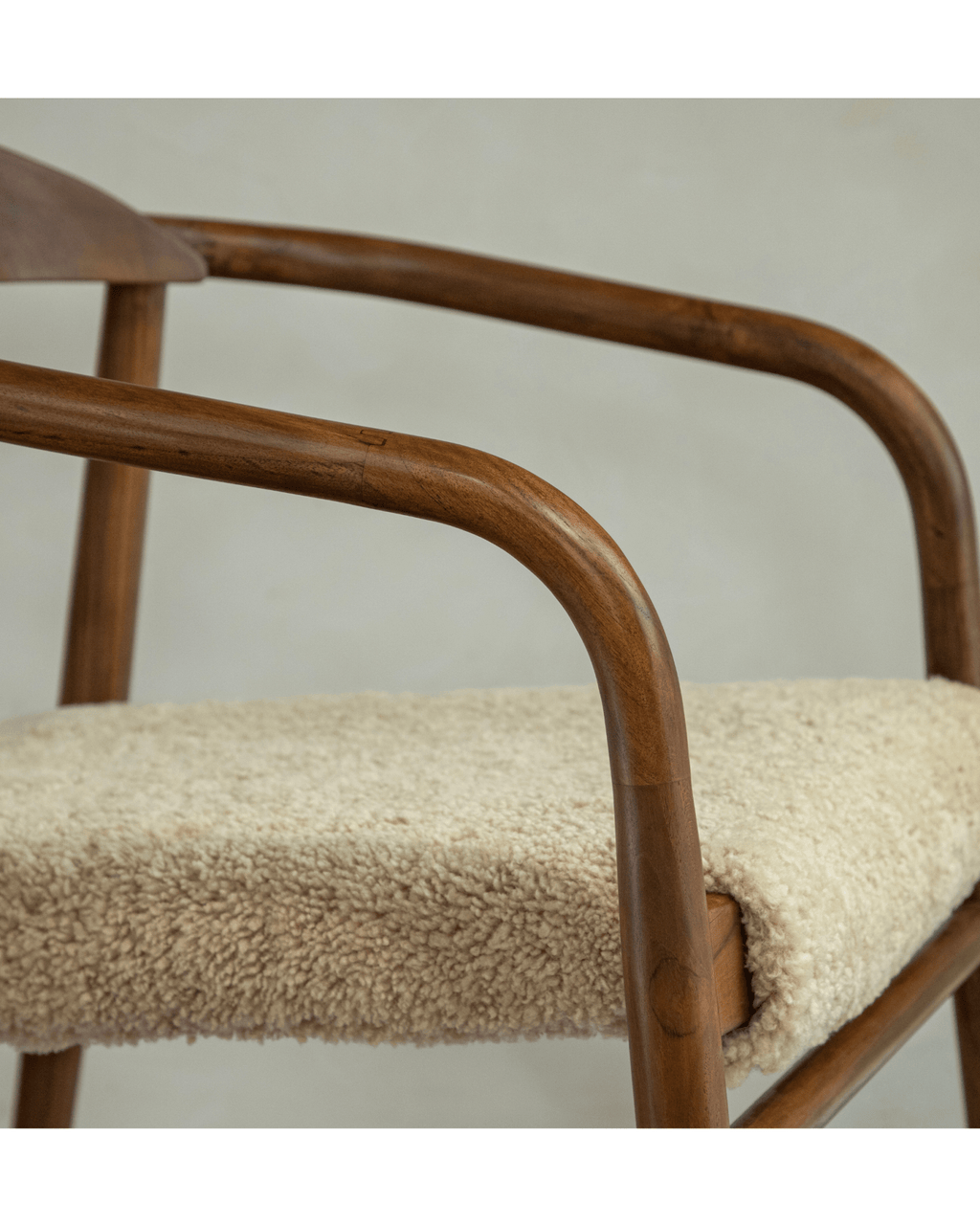 Fauteuil en peau de mouton Crescent