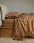 Ensemble de literie en lin serein 