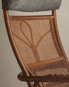 Chaise pivotante en rotin Gakusha