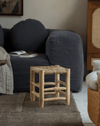 Tabouret tissé à la main Isla