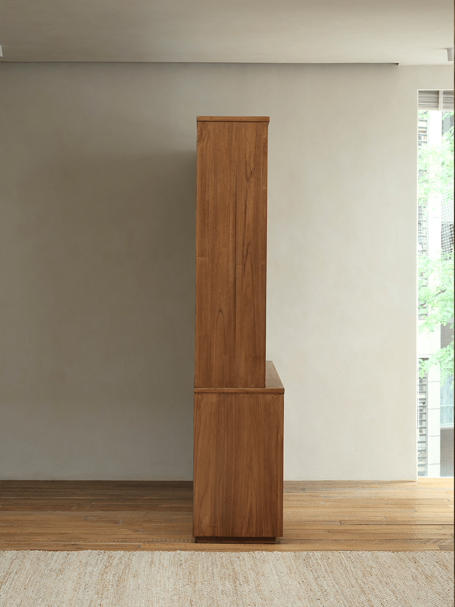 Bibliothèque à façade vitrée