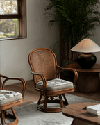 Fauteuil pivotant Ray Mini en rotin