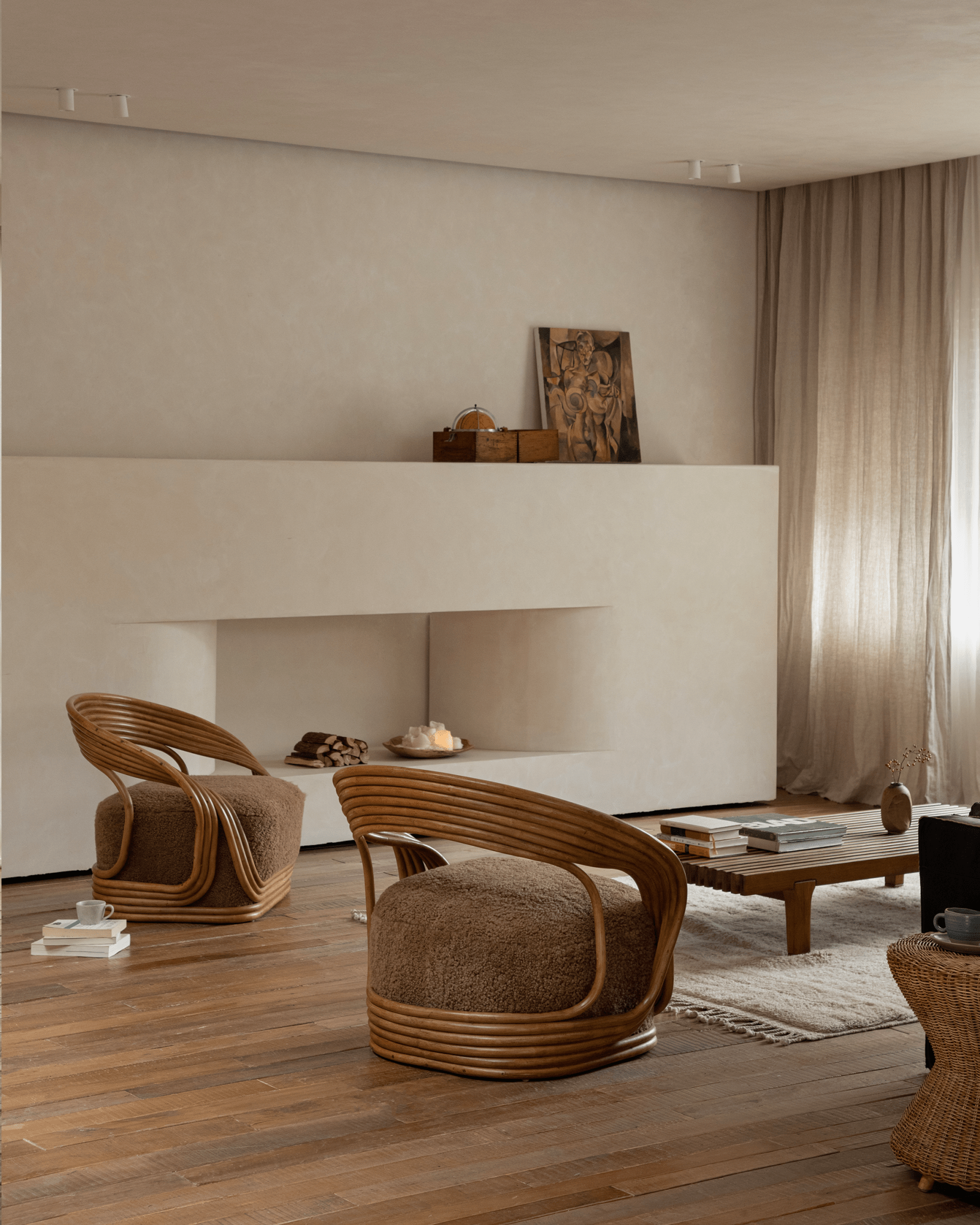 Fauteuil lounge en rotin Undina