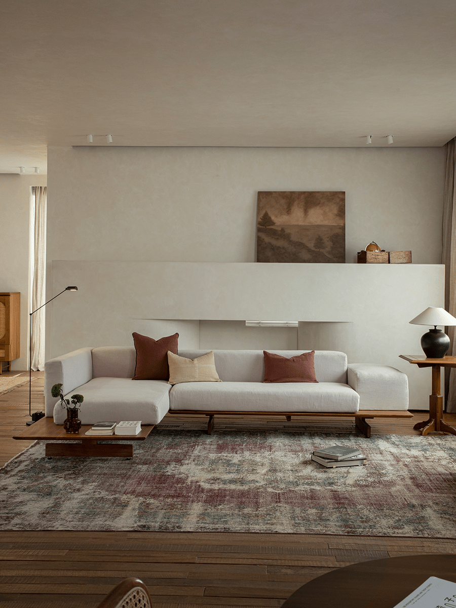 Canapé modulaire en lin Tatami