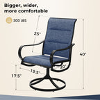 Ensemble de salle à manger de patio 8 pièces MAISON ARTS avec parasol de patio de 13 pieds