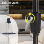 Ensemble de salle à manger de patio 8 pièces MAISON ARTS avec parasol de patio de 13 pieds