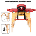 Table de massage portable 84''L réglable pour le visage, le spa et le tatouage avec transport