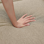 Canapé sectionnel en L 86,22 pouces avec poches de rangement latérales