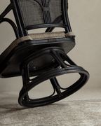 Fauteuil pivotant Ray Mini en rotin