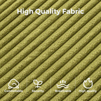 Canapé-lit pliant en velours côtelé 8 places, simple