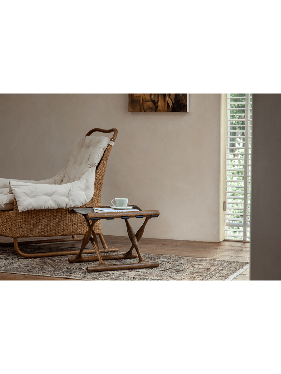 Tabouret en cuir Maverick