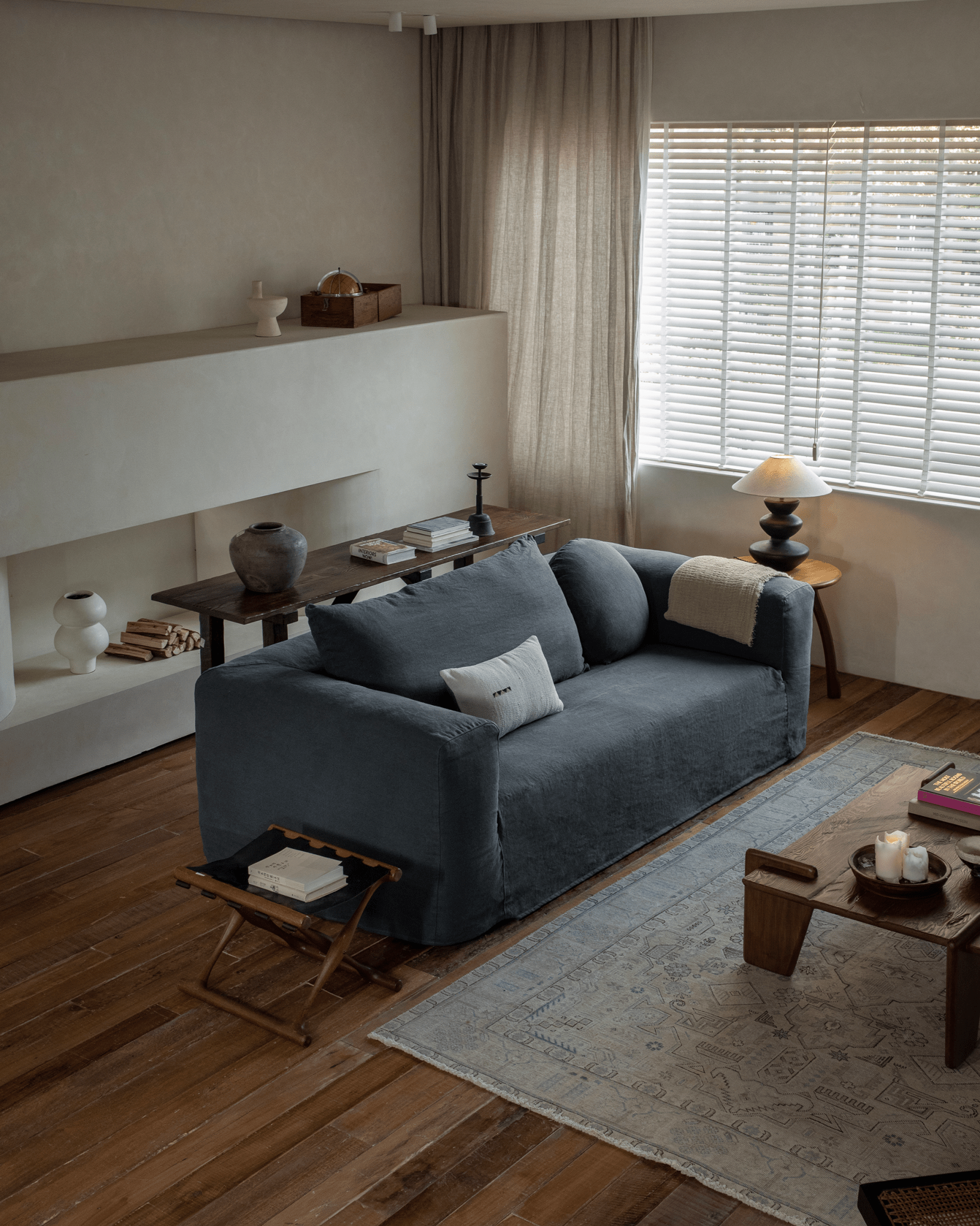 Canapé Domu à housse naturelle