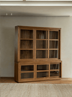 Bibliothèque à façade vitrée