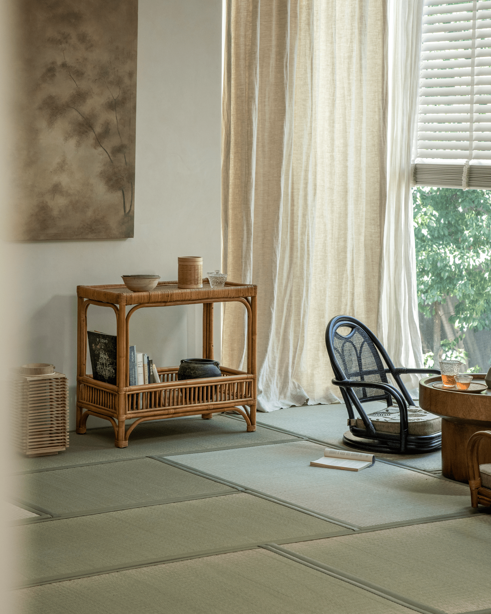 Table d'appoint en rotin Kaeo