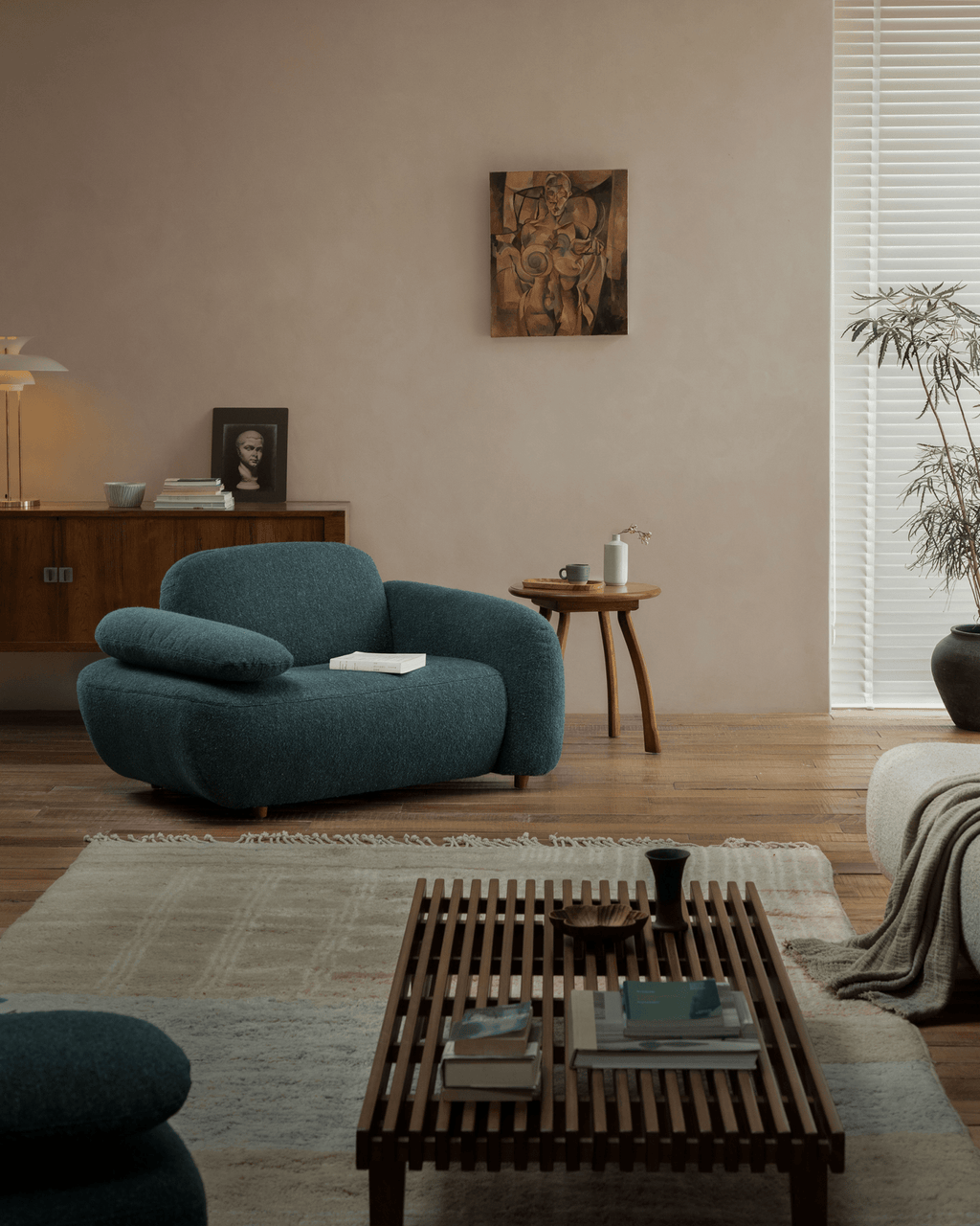 Fauteuil Gestein Bouclé