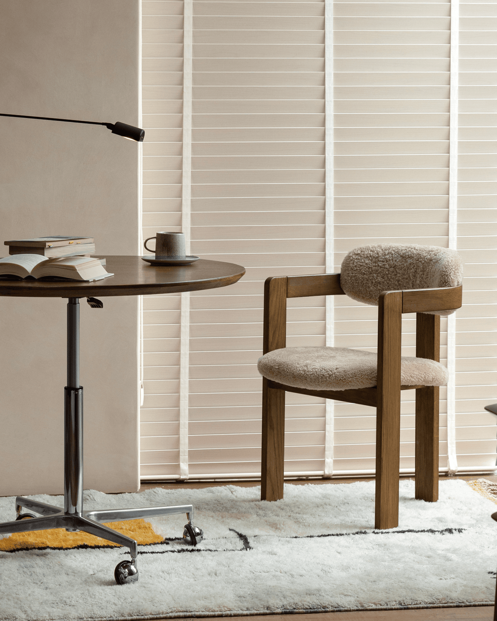 Fauteuil en peau de mouton retournée de Pampelune