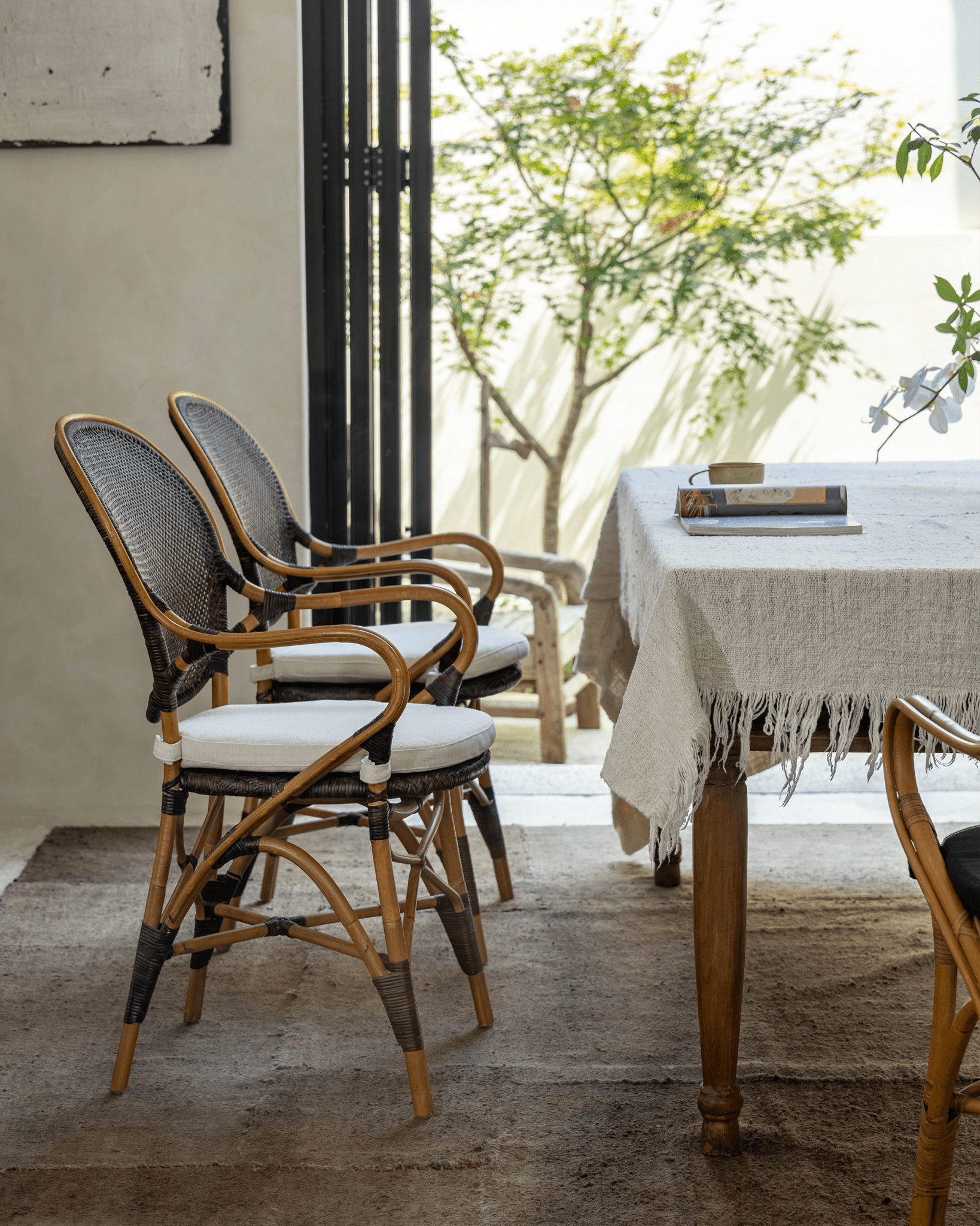 Chaise en rotin Areca