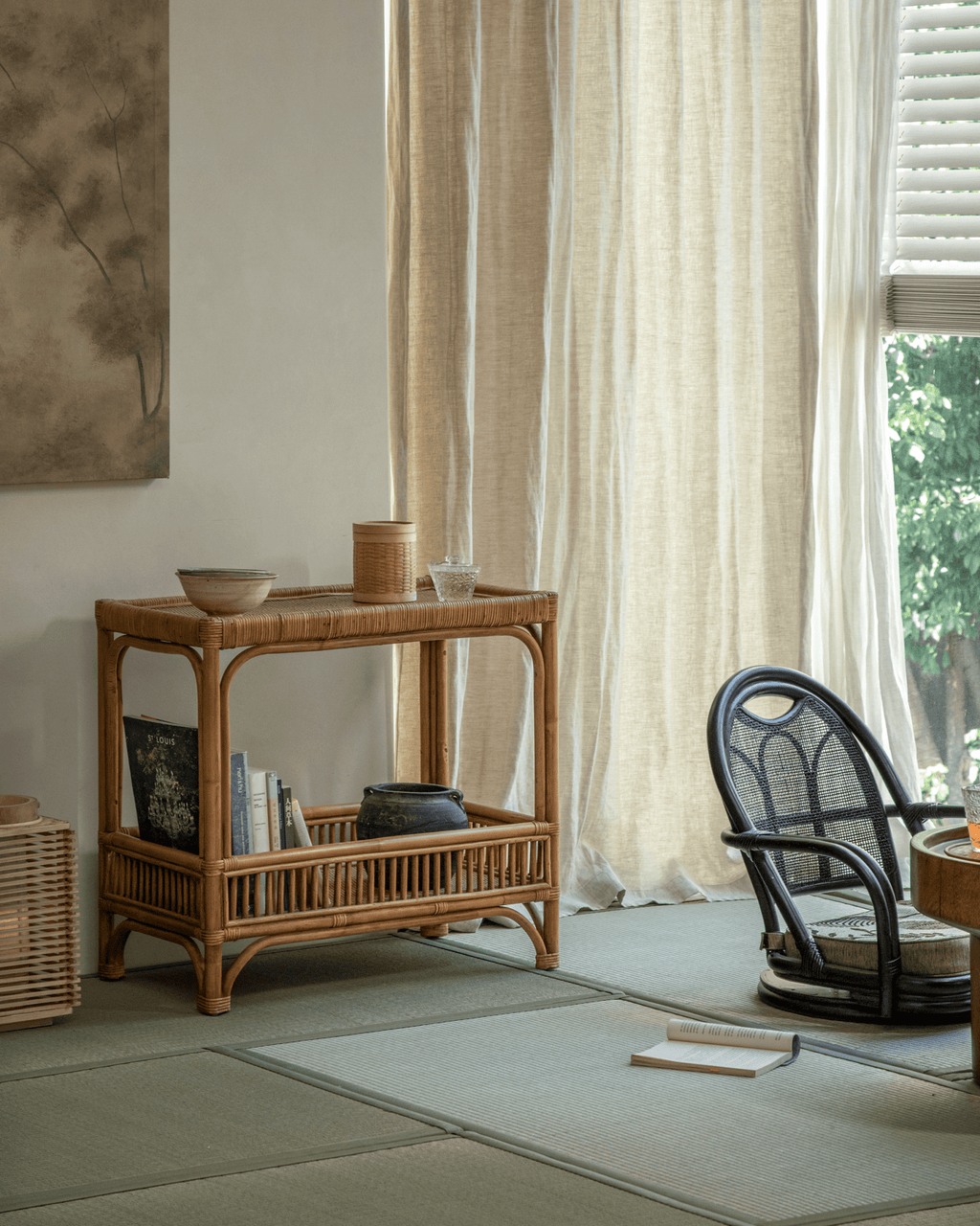 Table d'appoint en rotin Kaeo